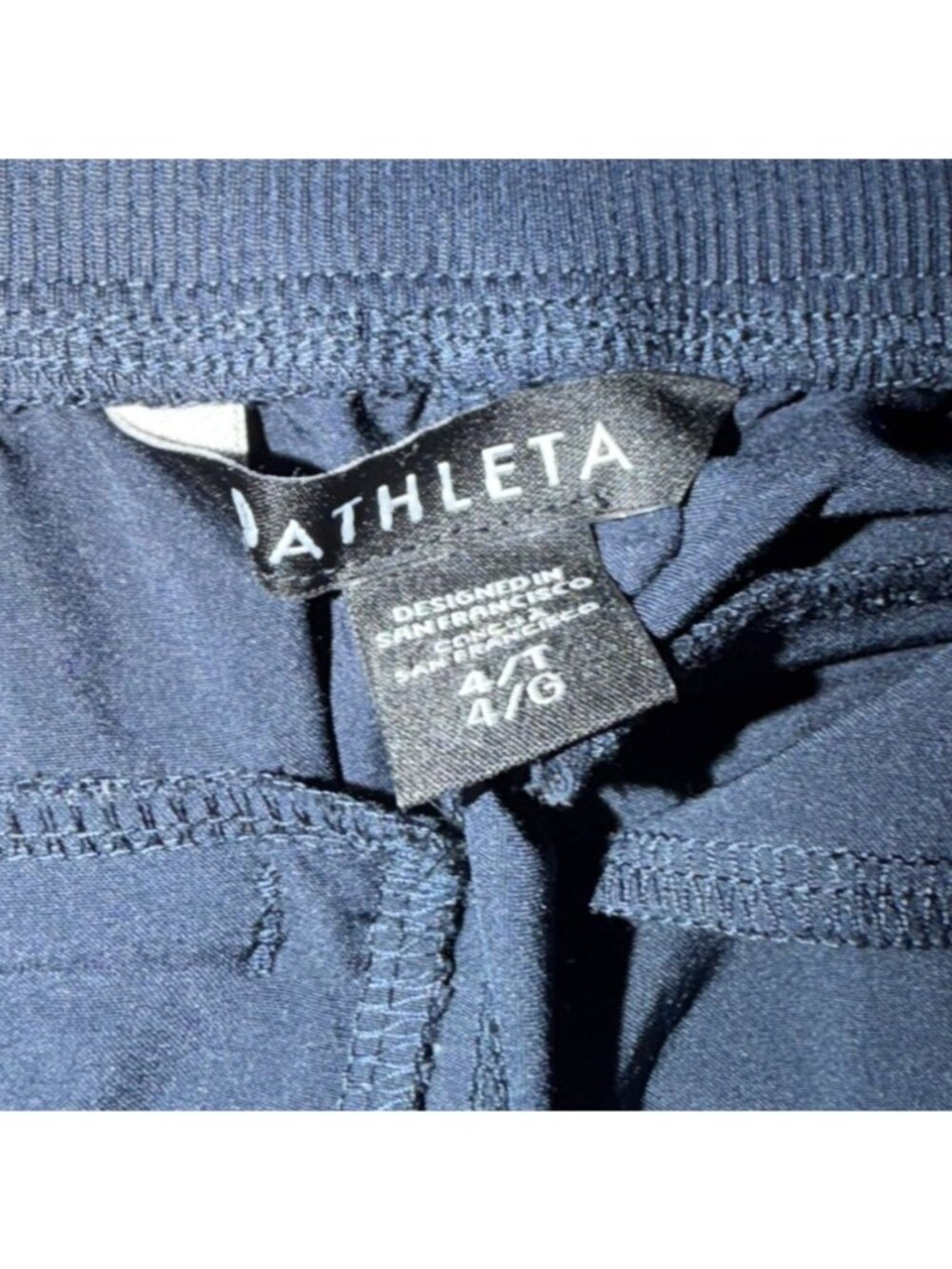 Athleta Brooklyn Mid Rise Ankle Pant-Navy Blue-Size 4 Tall-GUC - Picture 5 of 8